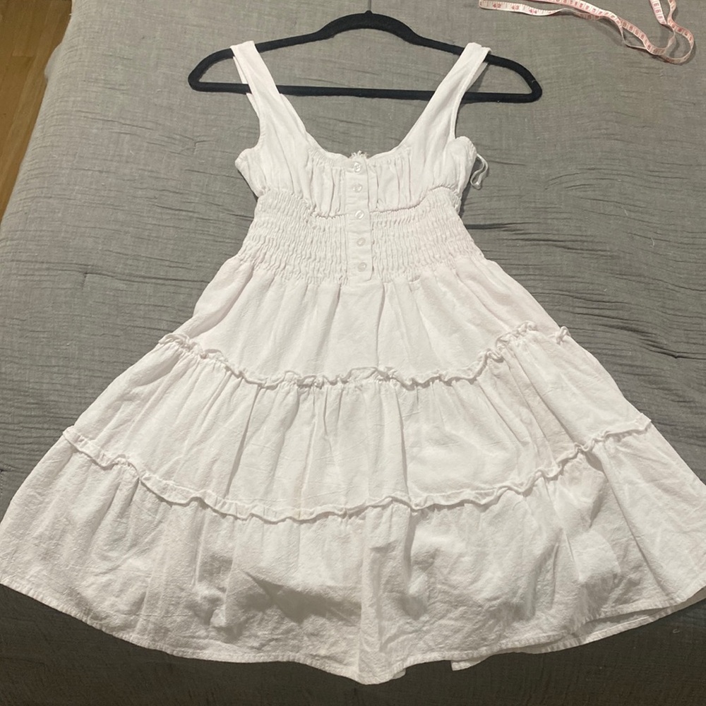 White mini dress